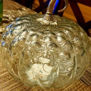 Glass light up pumpkin